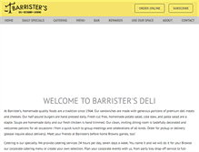 Tablet Screenshot of barristersdeli.com